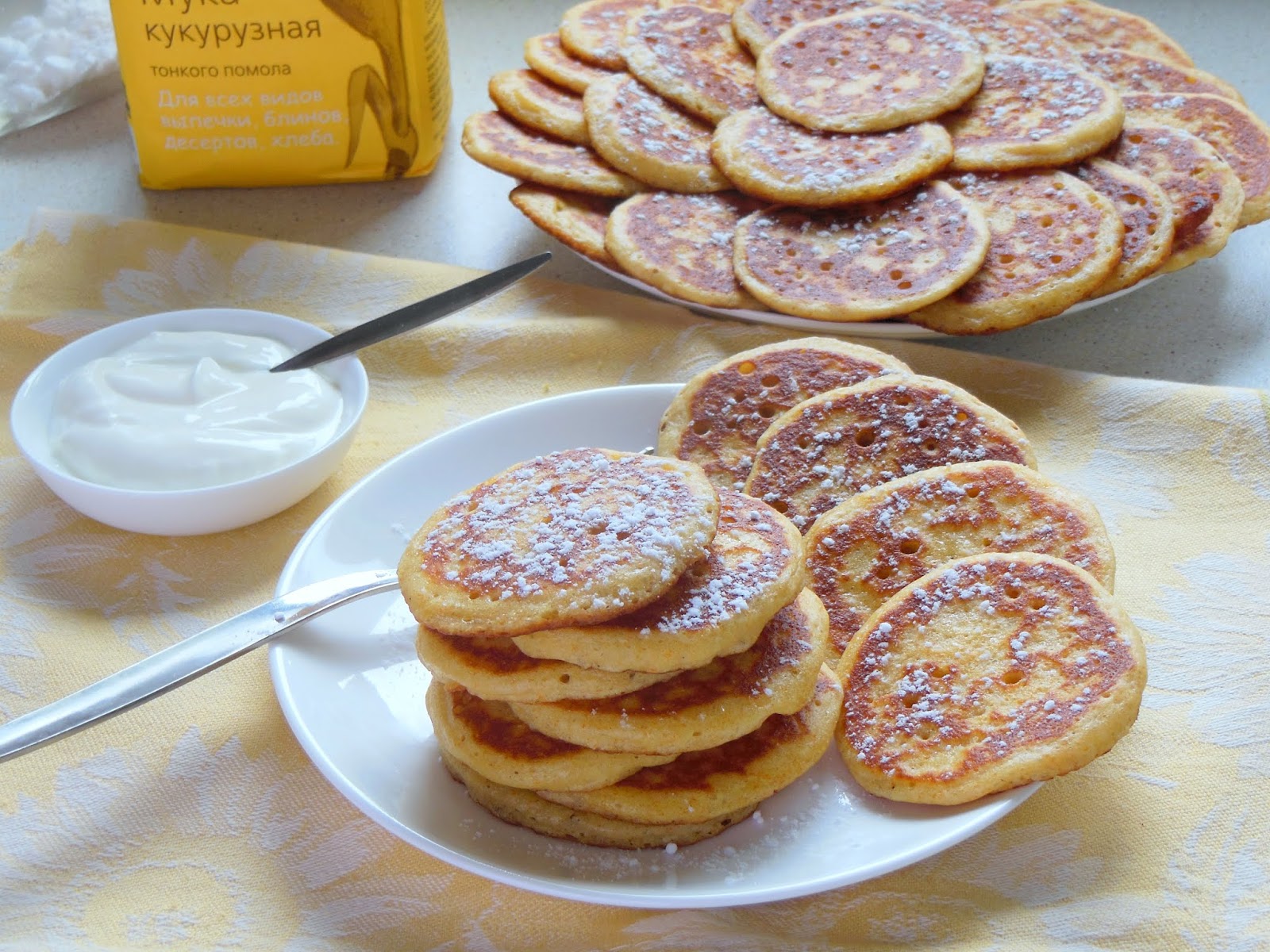 Кукурузные оладьи